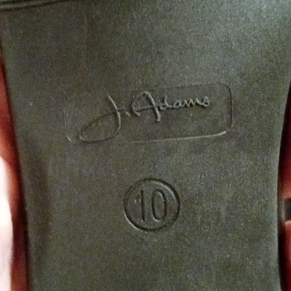 NWOT J. Adams Elaine size 10 with 3.5"heel  black leather Upper - Picture 7 of 12
